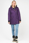 Купить Куртка парка зимняя женская фиолетового цвета 1963F