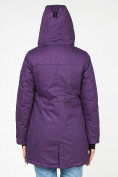 Купить Куртка парка зимняя женская фиолетового цвета 1963F, фото 5