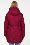 Купить Куртка парка зимняя женская бордового цвета 1963Bo, фото 3