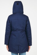 Купить Куртка парка зимняя женская темно-синий цвета 1963TS, фото 4