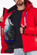 Купить Мужская зимняя горнолыжная куртка красного цвета 1966Kr, фото 6