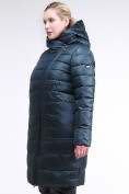 Купить Куртка зимняя женская классика болотного цвета 1968_20Bt, фото 3