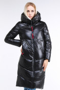Купить Куртка зимняя женская молодежная черного цвета 1969_01Ch, фото 2