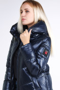 Купить Куртка зимняя женская молодежная темно-синий цвета 1969_02TS, фото 7