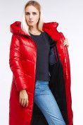 Купить Куртка зимняя женская молодежная красного цвета 1969_14Kr, фото 7