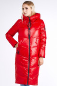Купить Куртка зимняя женская молодежная красного цвета 1969_14Kr, фото 3
