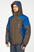 Купить Мужская зимняя горнолыжная куртка цвета хаки 1972Kh, фото 3