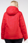 Купить Куртка горнолыжная женская большого размера красного цвета 21982Kr, фото 11