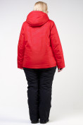 Купить Костюм горнолыжный женский большого размера красного цвета 021982Kr, фото 4