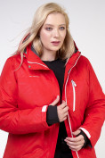 Купить Куртка горнолыжная женская большого размера красного цвета 21982Kr, фото 7