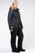 Купить Костюм горнолыжный женский большого размера черного цвета 021982Ch, фото 2