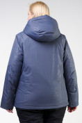 Купить Куртка горнолыжная женская большого размера синего цвета 21982S, фото 12