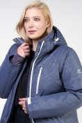 Купить Куртка горнолыжная женская большого размера синего цвета 21982S, фото 5