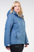Купить Куртка горнолыжная женская большого размера голубого цвета 21982Gl, фото 2