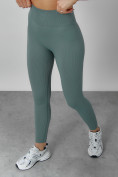 Купить Спортивный костюм для фитнеса женский бирюзового цвета 20006Br, фото 14