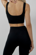 Купить Спортивный костюм для фитнеса женский черного цвета 20006Ch, фото 15