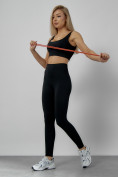 Купить Спортивный костюм для фитнеса женский черного цвета 20006Ch, фото 22