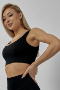 Купить Спортивный костюм для фитнеса женский черного цвета 20006Ch, фото 23