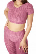 Купить Костюм для фитнеса женский розового цвета 2001R, фото 14