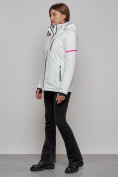Купить Горнолыжная куртка женская зимняя белого цвета 2002Bl, фото 10