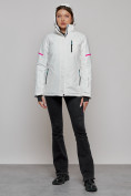 Купить Горнолыжная куртка женская зимняя белого цвета 2002Bl, фото 13