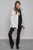 Купить Горнолыжная куртка женская зимняя белого цвета 2002Bl, фото 16