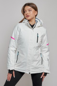 Купить Горнолыжная куртка женская зимняя белого цвета 2002Bl, фото 3