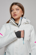 Купить Горнолыжная куртка женская зимняя белого цвета 2002Bl, фото 6
