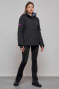 Купить Горнолыжная куртка женская зимняя черного цвета 2002Ch, фото 13