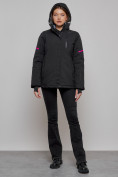 Купить Горнолыжная куртка женская зимняя черного цвета 2002Ch, фото 15