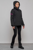 Купить Горнолыжная куртка женская зимняя черного цвета 2002Ch, фото 17