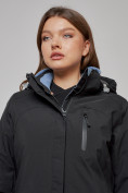 Купить Горнолыжная куртка женская зимняя черного цвета 2002Ch, фото 7