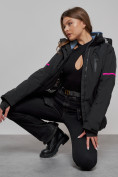 Купить Горнолыжная куртка женская зимняя черного цвета 2002Ch, фото 9