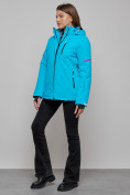 Купить Горнолыжная куртка женская зимняя синего цвета 2002S, фото 16