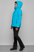 Купить Горнолыжная куртка женская зимняя синего цвета 2002S, фото 20