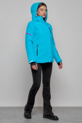 Купить Горнолыжная куртка женская зимняя синего цвета 2002S, фото 21