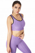 Купить Костюм для фитнеса женский фиолетового цвета 2004F, фото 9