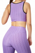 Купить Костюм для фитнеса женский фиолетового цвета 2004F, фото 11