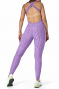 Купить Комбинезон для фитнеса женский фиолетового цвета 2005F, фото 5