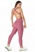 Купить Комбинезон для фитнеса женский розового цвета 2005R, фото 3