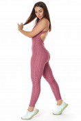 Купить Комбинезон для фитнеса женский розового цвета 2005R, фото 2