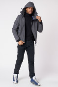 Купить Ветровка softshell мужская с капюшоном серого цвета 2006Sr, фото 17