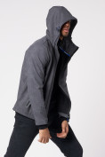 Купить Ветровка softshell мужская с капюшоном серого цвета 2006Sr, фото 9