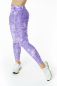 Купить Костюм для фитнеса женский фиолетового цвета 2007F, фото 3