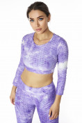 Купить Костюм для фитнеса женский фиолетового цвета 2007F, фото 6