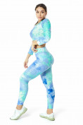 Купить Костюм для фитнеса женский голубого цвета 2007Gl, фото 2
