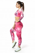 Купить Костюм для фитнеса женский розового цвета 2007R, фото 3