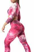 Купить Костюм для фитнеса женский розового цвета 2007R, фото 7