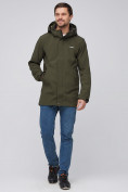 Купить Парка мужская осенняя весенняя softshell цвета хаки 2010Kh, фото 2
