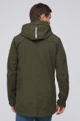 Купить Парка мужская осенняя весенняя softshell цвета хаки 2010Kh, фото 6
